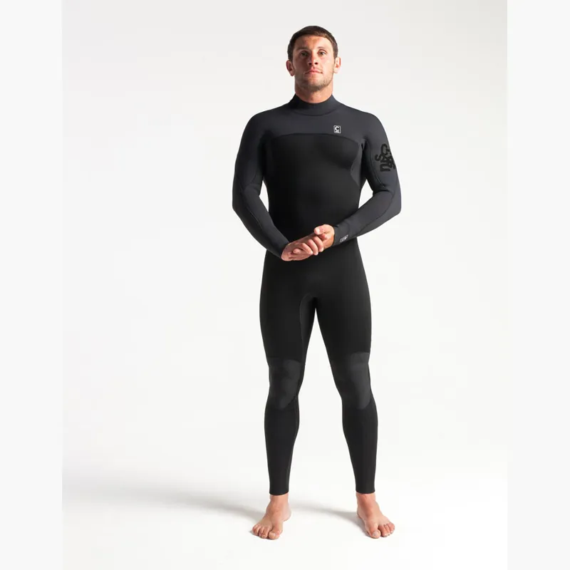 C-Skins Mens Session 4/3 Back Zip Wetsuit Black